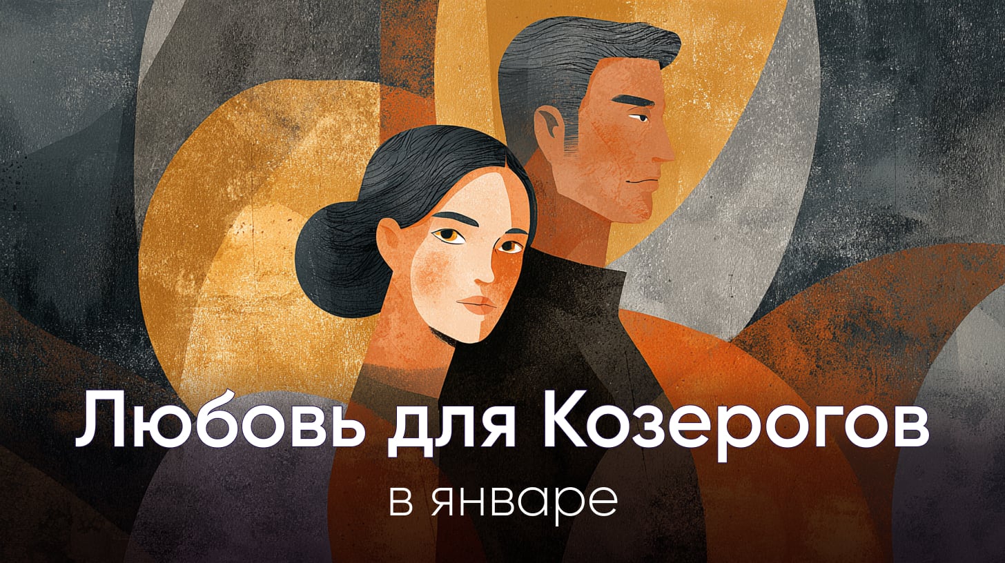 любовный гороскоп на январь 2026 для Козерогов